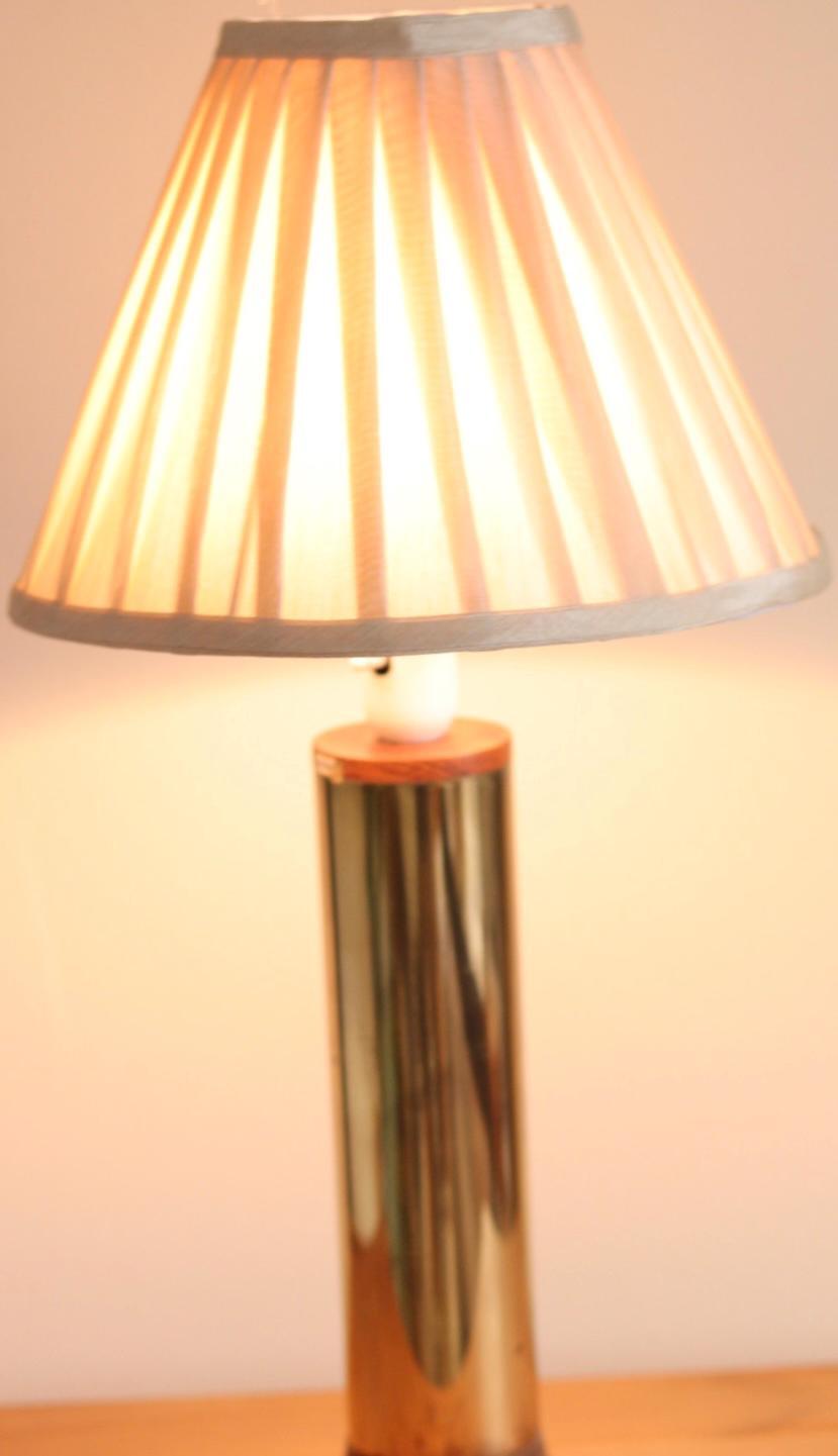 Large Vintage Brass Table Lamp