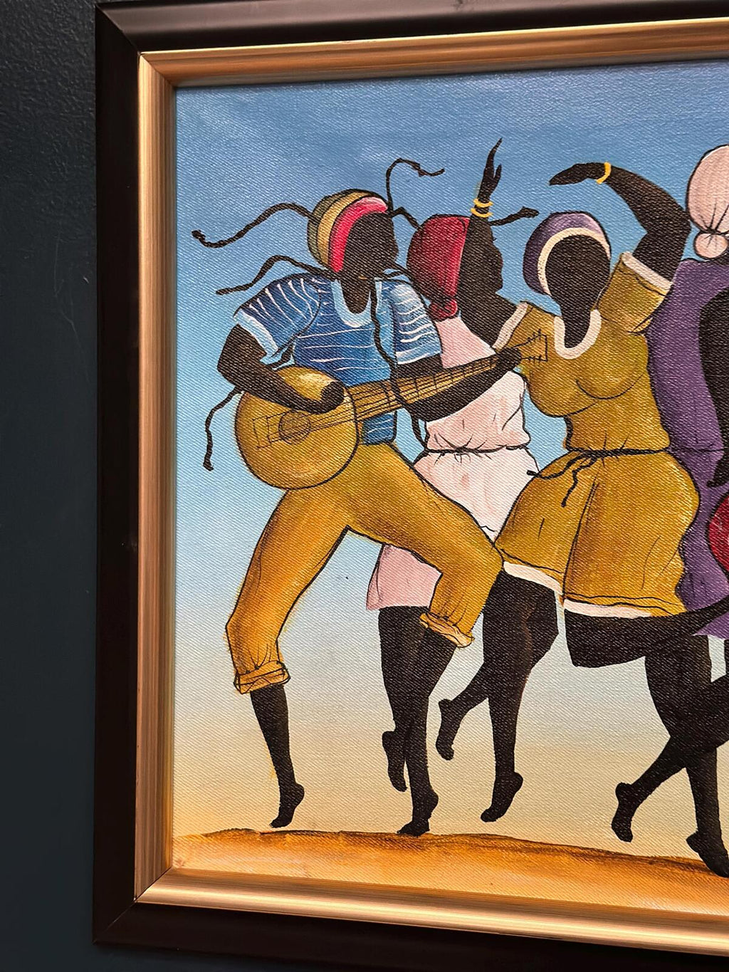 “Dancing Figures with Instruments” by R. Shaw