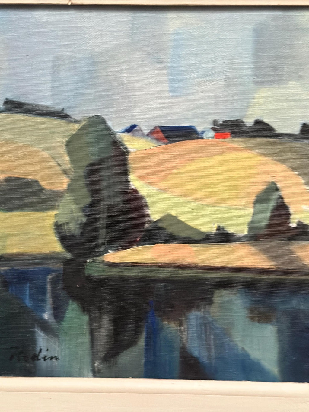 “Landscape with Huts” by Ruben Hedin