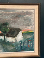 “Landskap med hus” by Kai Nielsen