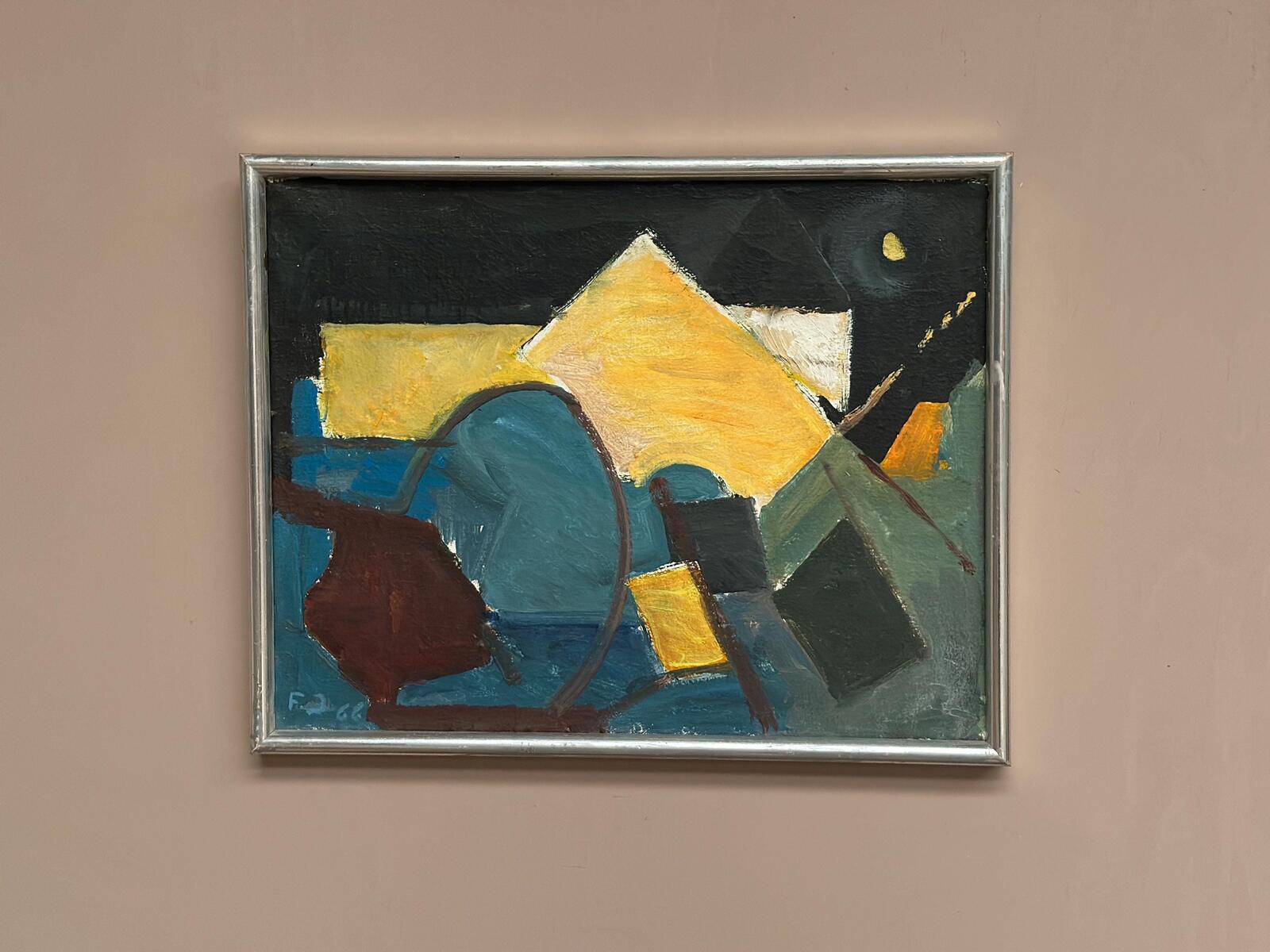 “Abstract Composition” – Dated 1966