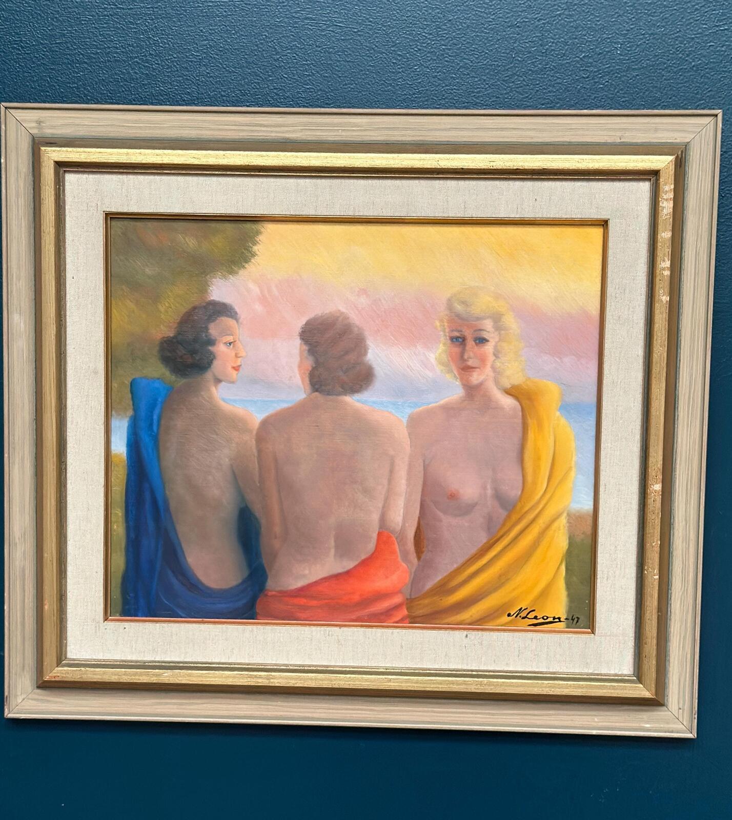 “Three Women” by N. Leon (1947)