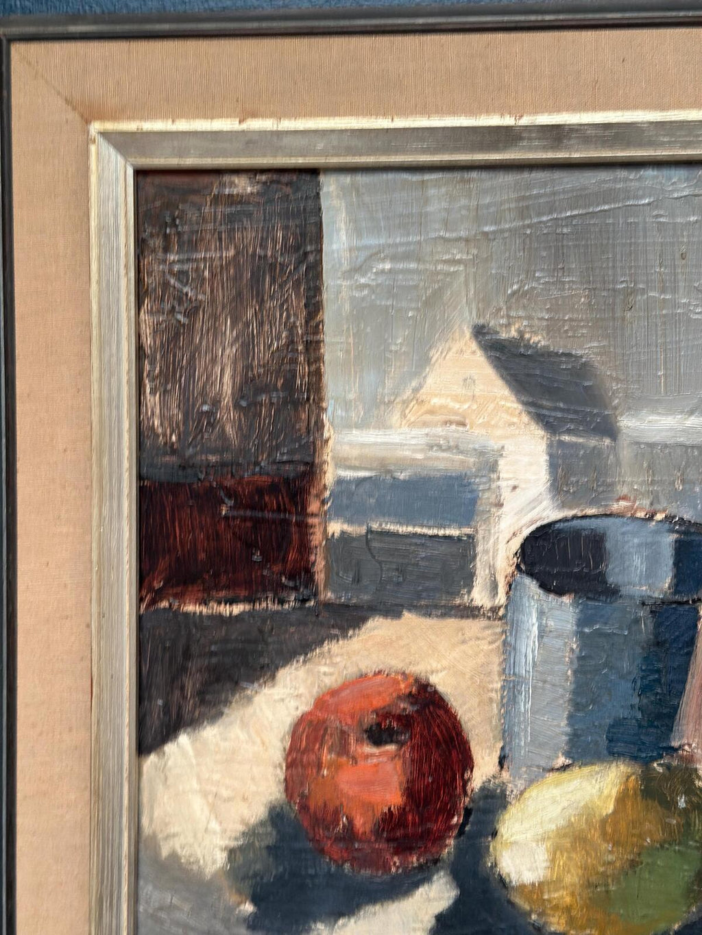 Original Swedish Oil on Panel – “Still Life” Attributed to Åke Wilhelm Andersson –1962 – Vintage & Framed – 63 × 54 cm (24.8" × 21.3")