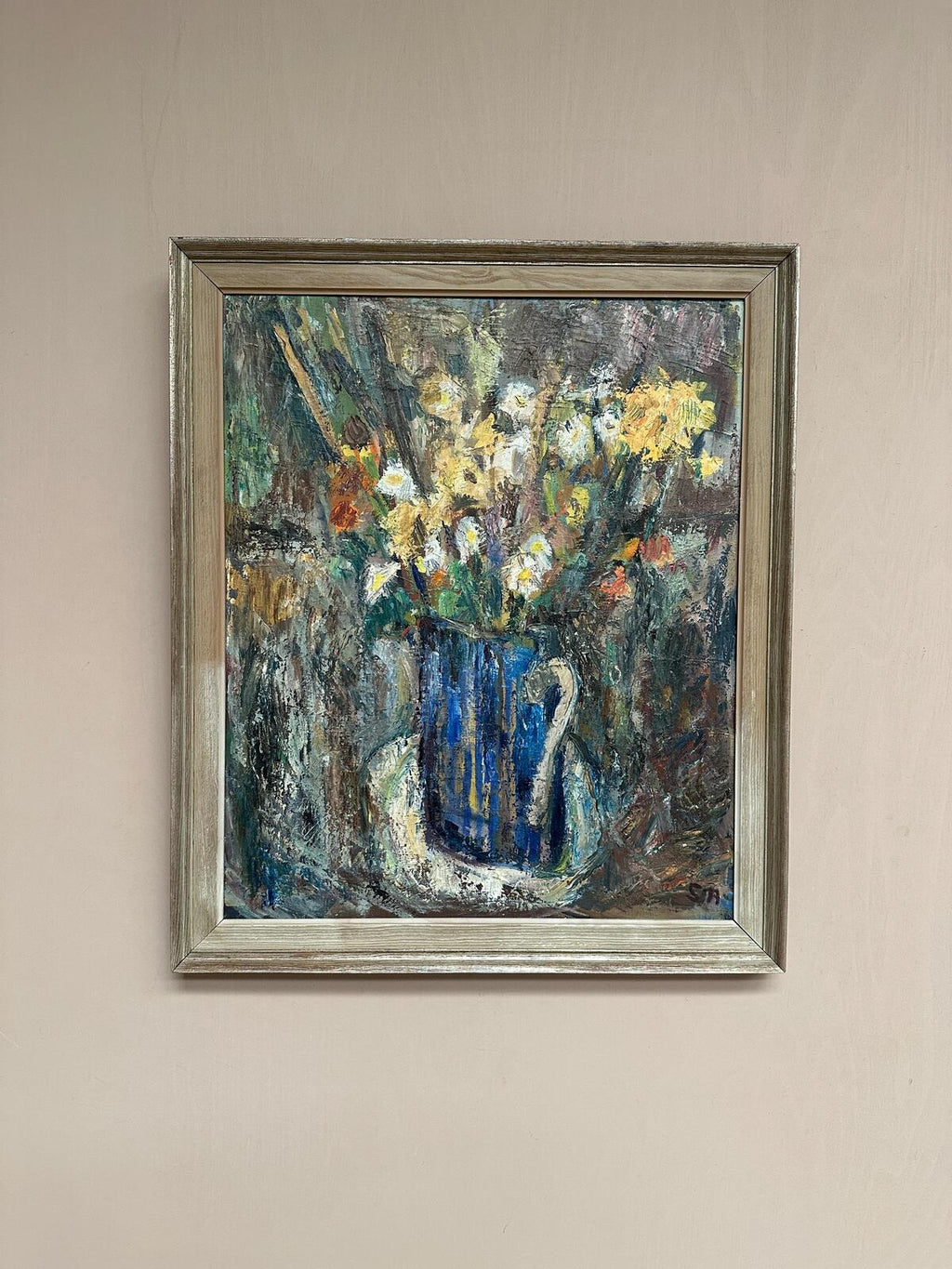 “Flowers in Blue Vase” by Sven Age