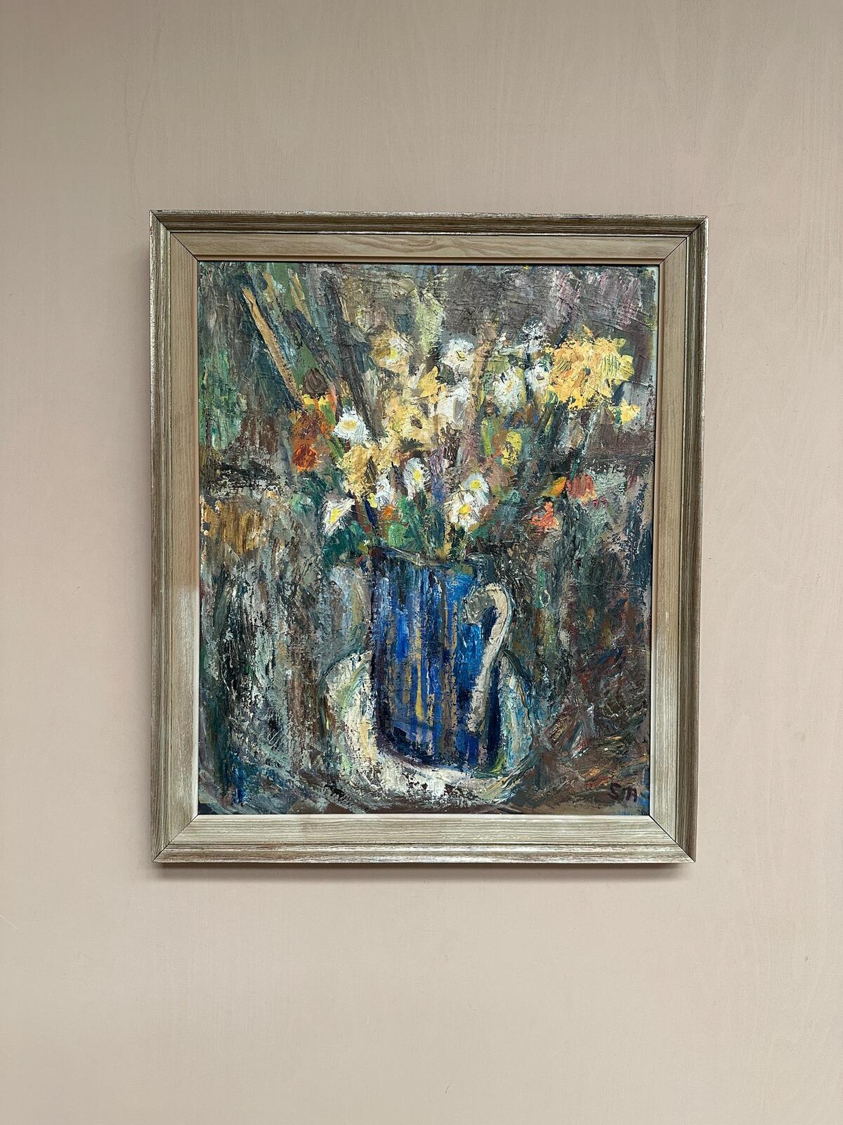 “Flowers in Blue Vase” by Sven Age