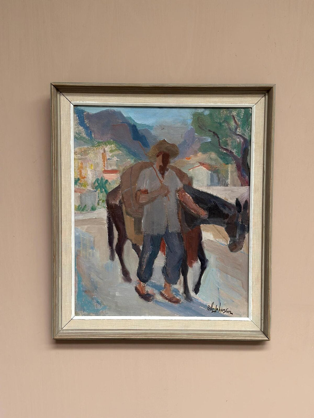 “Man with Horse” by Pelle Johanson