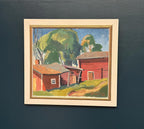 “Red Barns” by L. Wuariner