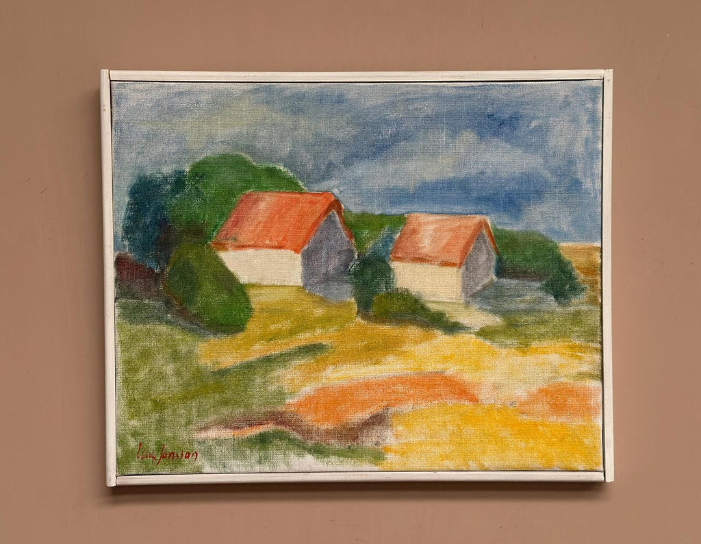 “Landscape with Barns” by Ulla Jansson