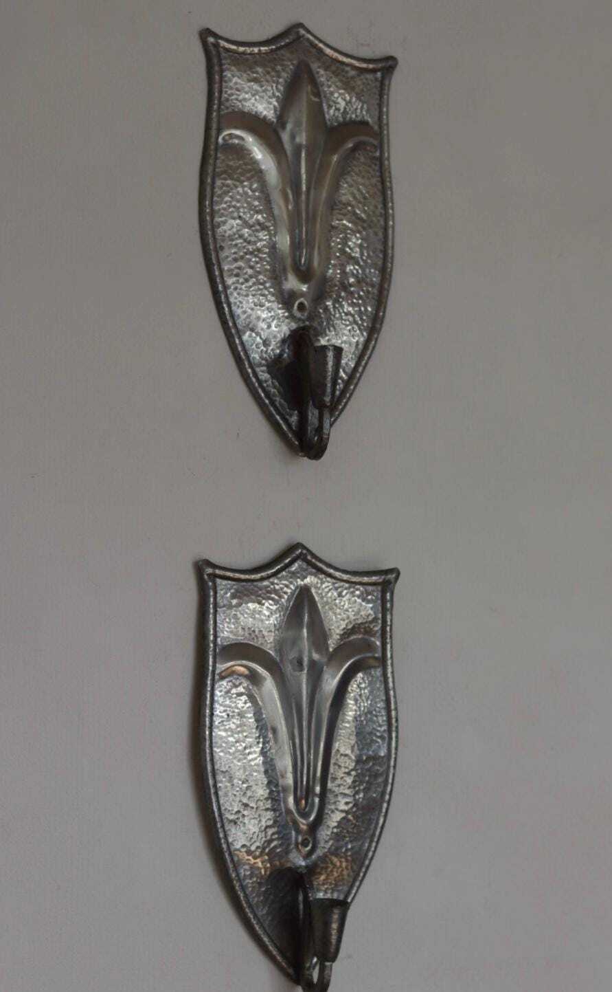 Pair Of Swedish Pewter Sconces