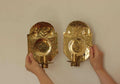 Pair Of Mid Century Swedish Brass Sconces