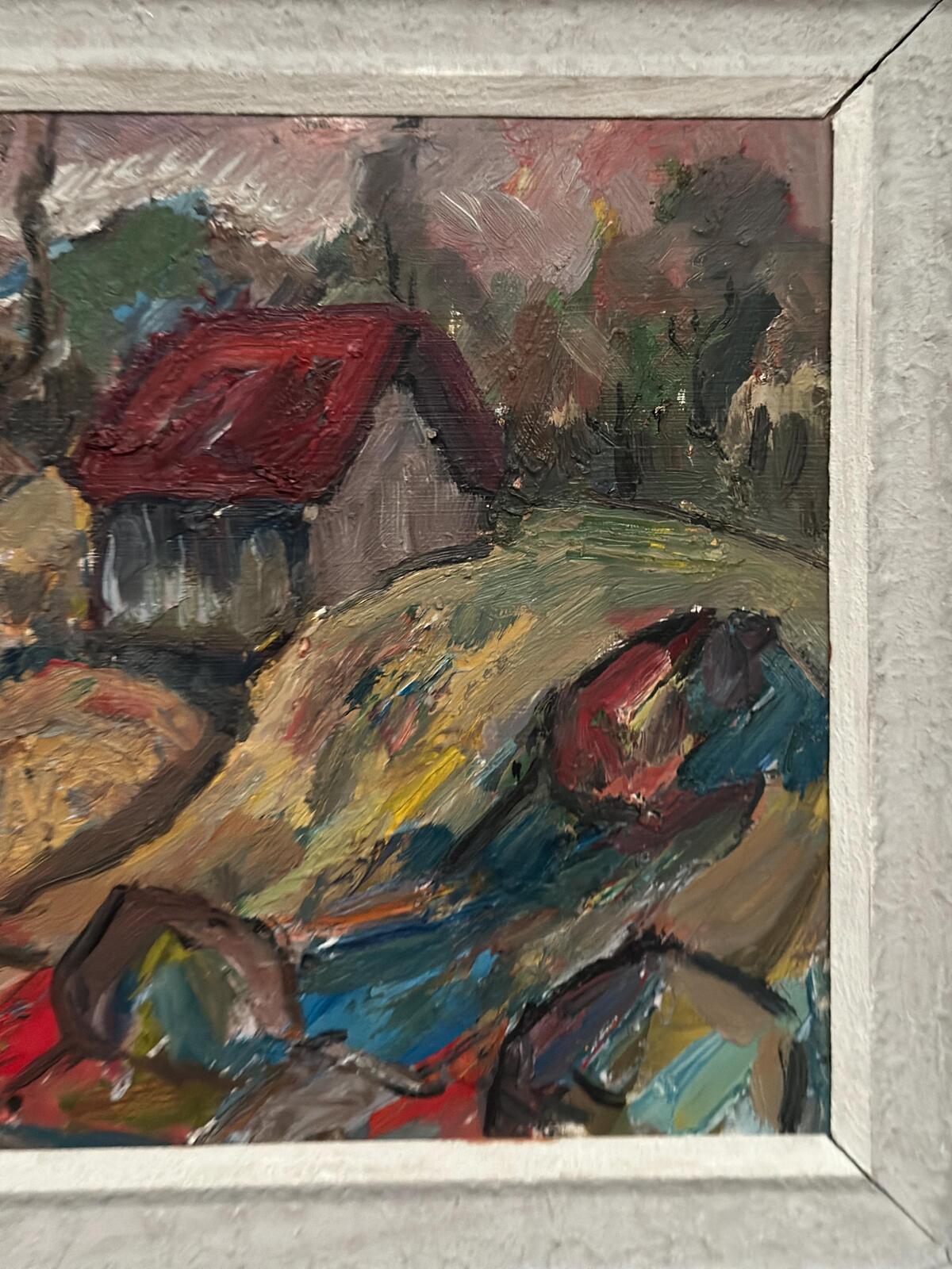 “Cottage with a Red Roof” by Nils Grahmstad