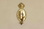 Pair Of Mid Century Swedish Brass Sconces Dated 1944
