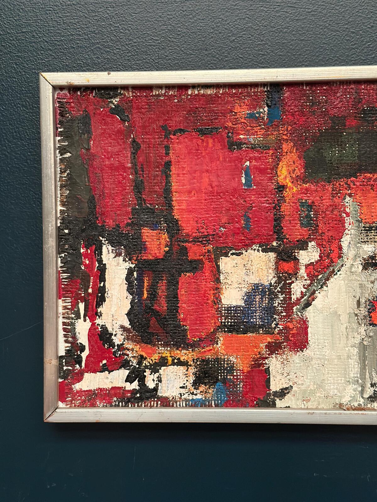 “Cityscape in Red” by Holger Oijens (1907–2004)