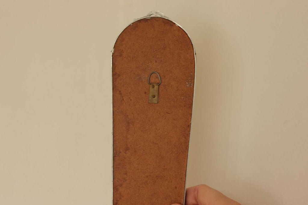 Pair of Mid Century Swedish Pewter Sconces with Mirror