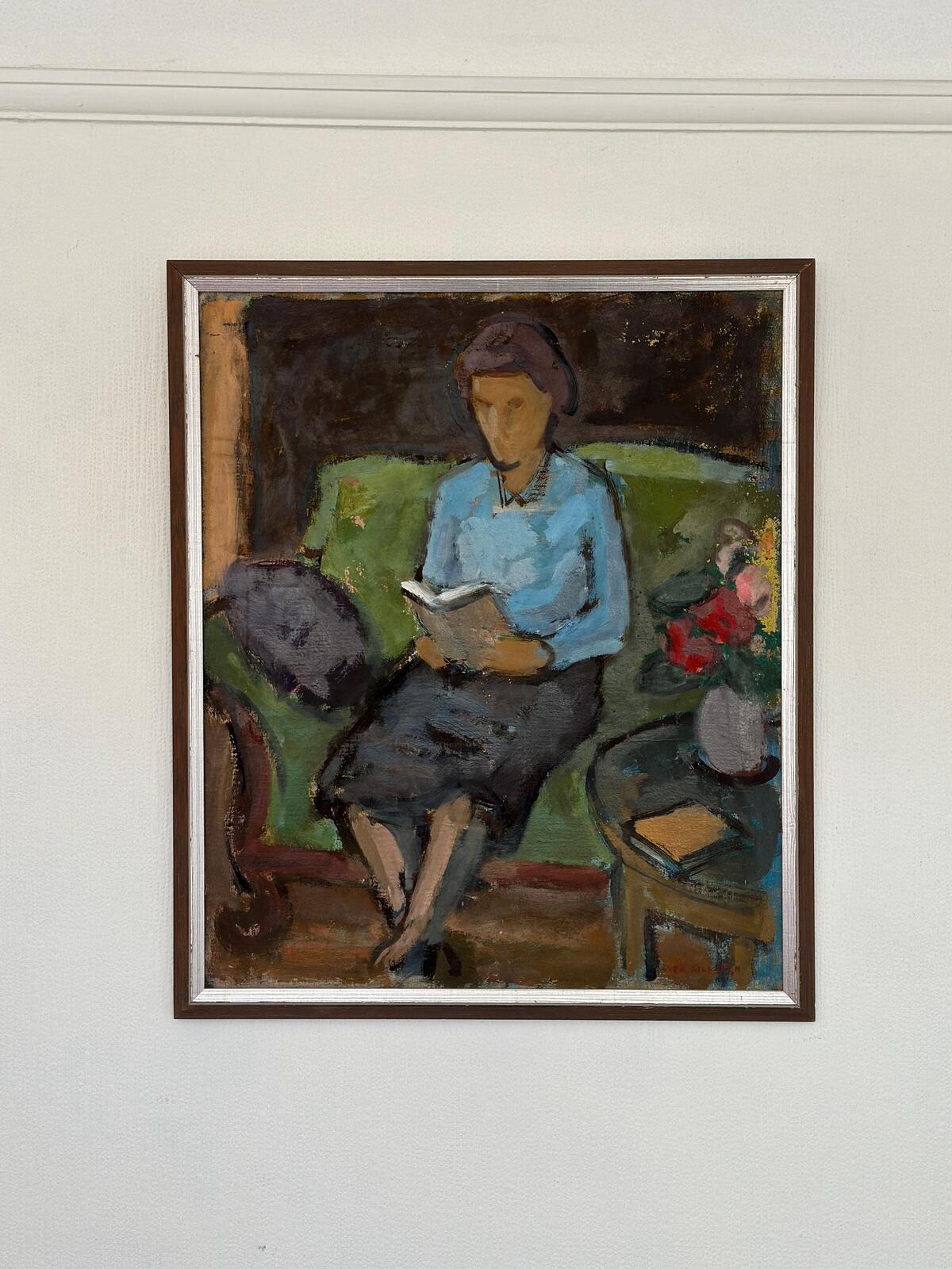 “Woman Reading Book” by Sven Gillgren