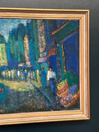 “City Street at Night” by Olle Larsson