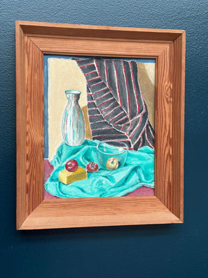 “Still Life with Fruits and Vase” by Sune Lindahl