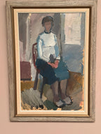 “Seated Woman” by Gösta Stawåsen