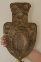Large Baroque Style Mid-Century Brass Swedish Sconces