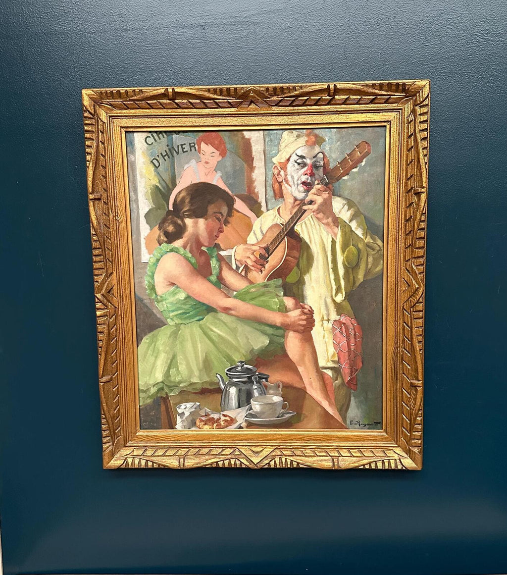 “Woman and Clown” by Philippe de Rougemont