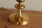 Single Swedish Brass Bobbin Table lamp