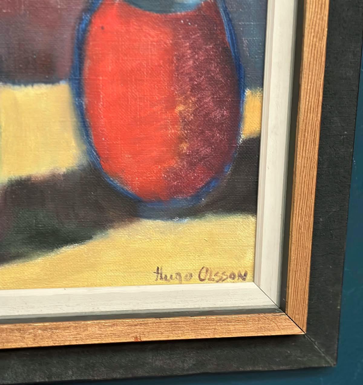 “Tulips in Blue Vase” by Hugo Olsson