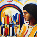 “Woman with Candle” by Anders Wollin