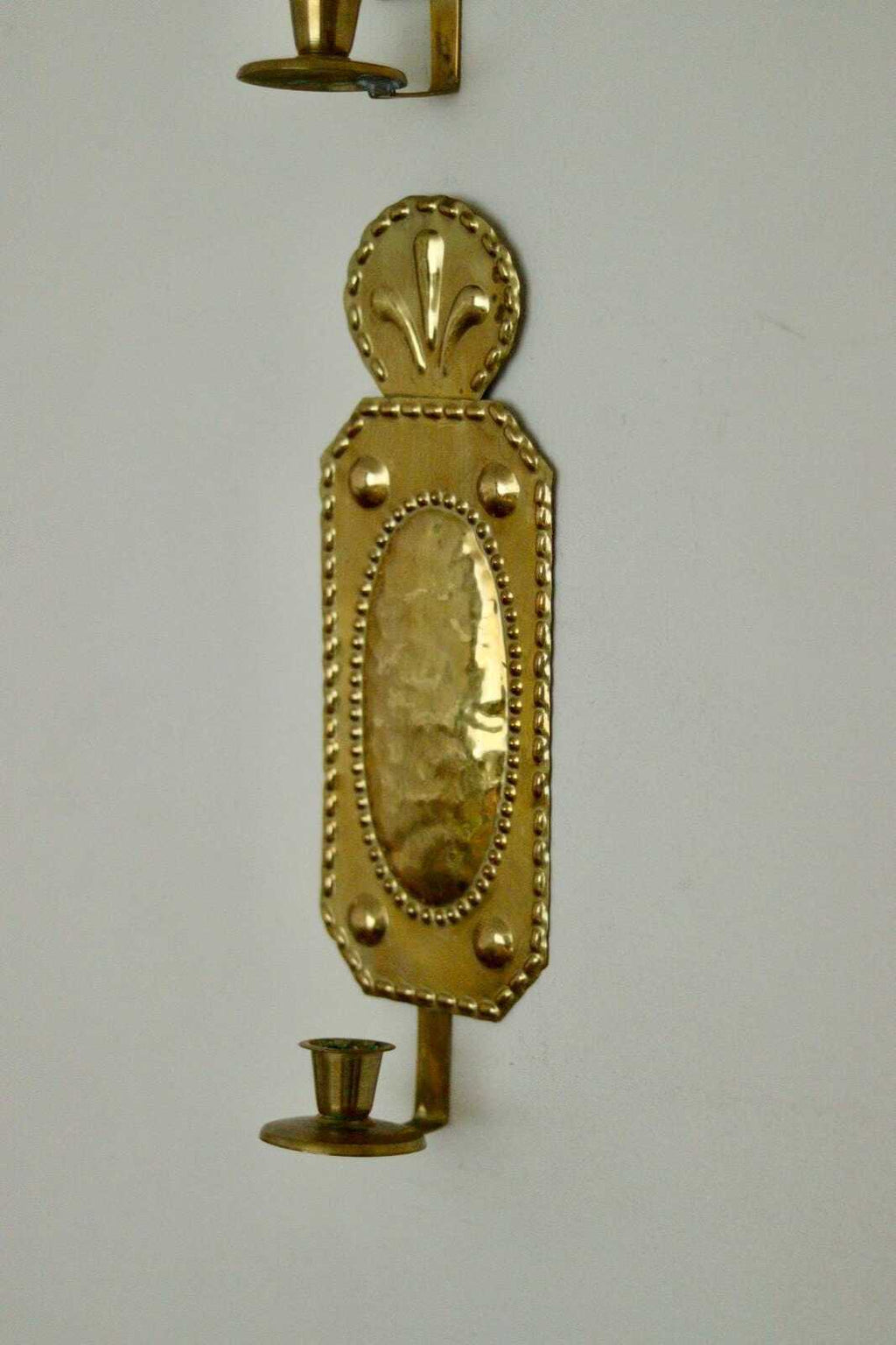 Pair of Mid Century Swedish Brass Sconces