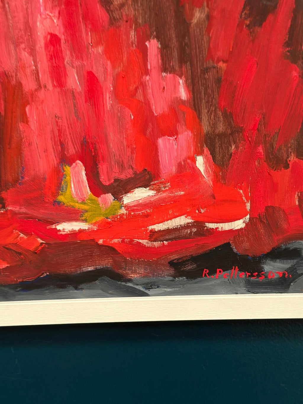 “Abstract Composition in Red” by Rune Pettersson