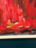 “Abstract Composition in Red” by Rune Pettersson