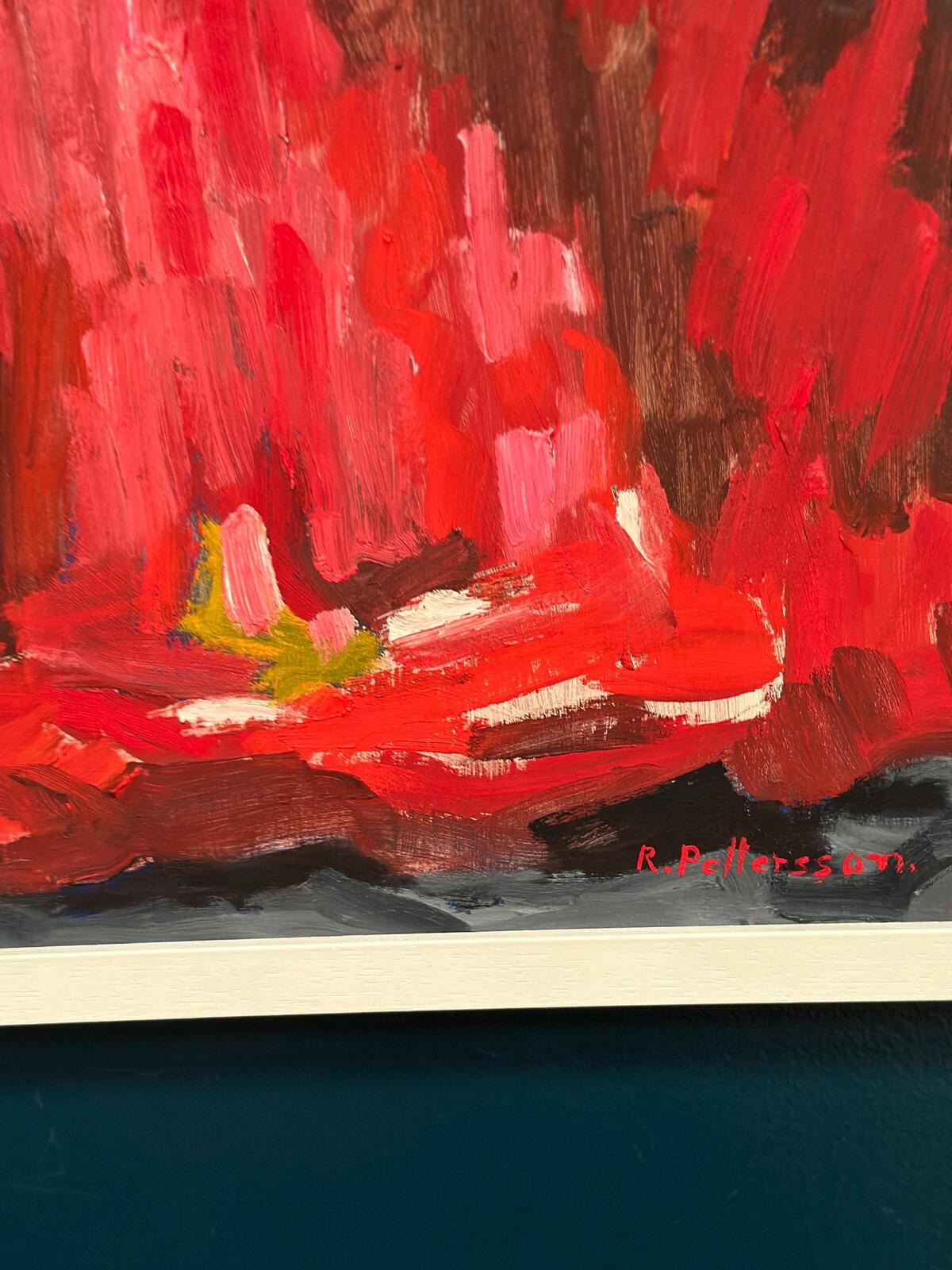 “Abstract Composition in Red” by Rune Pettersson