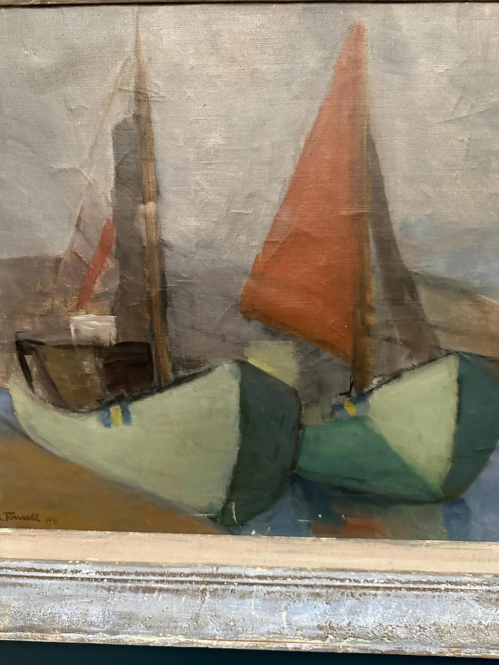 “Motif with Sailboats” by Birgit Forsell (1909–2003)