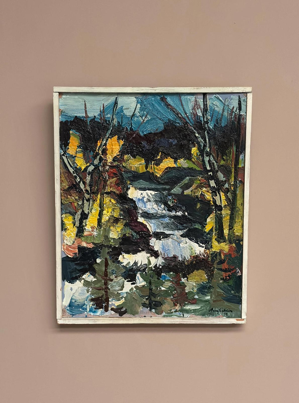 “Autumn Waterfall” by Harry Sahlin