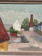 “Barns with Red Chimney” by A Svensson