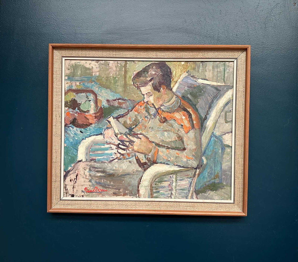 “Man Reading Book” by Rune Person