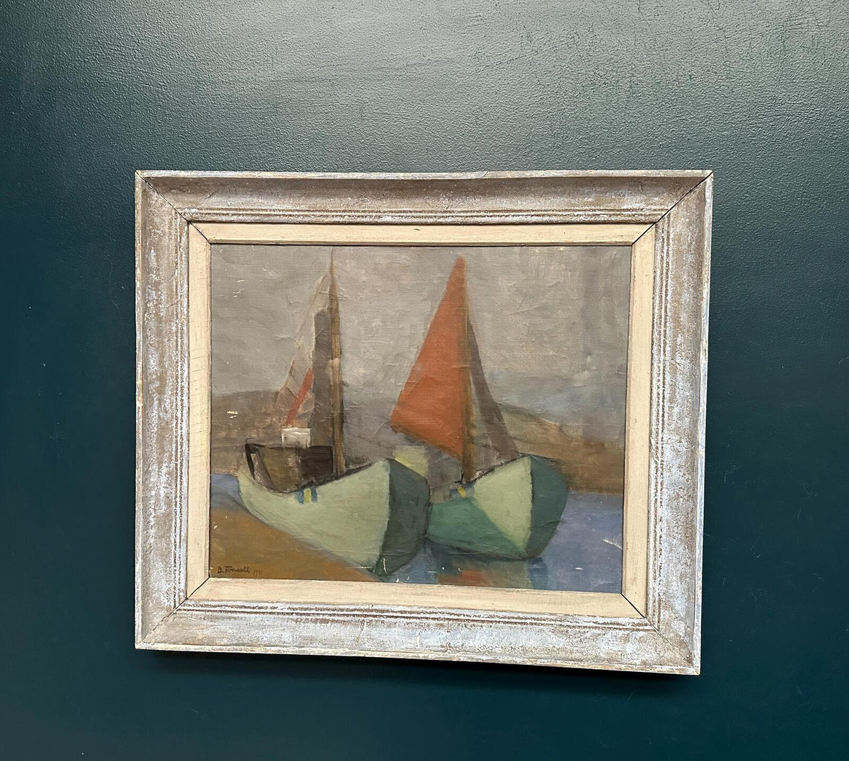 “Motif with Sailboats” by Birgit Forsell (1909–2003)