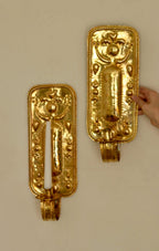 Pair Of Mid Century Swedish Brass Sconces