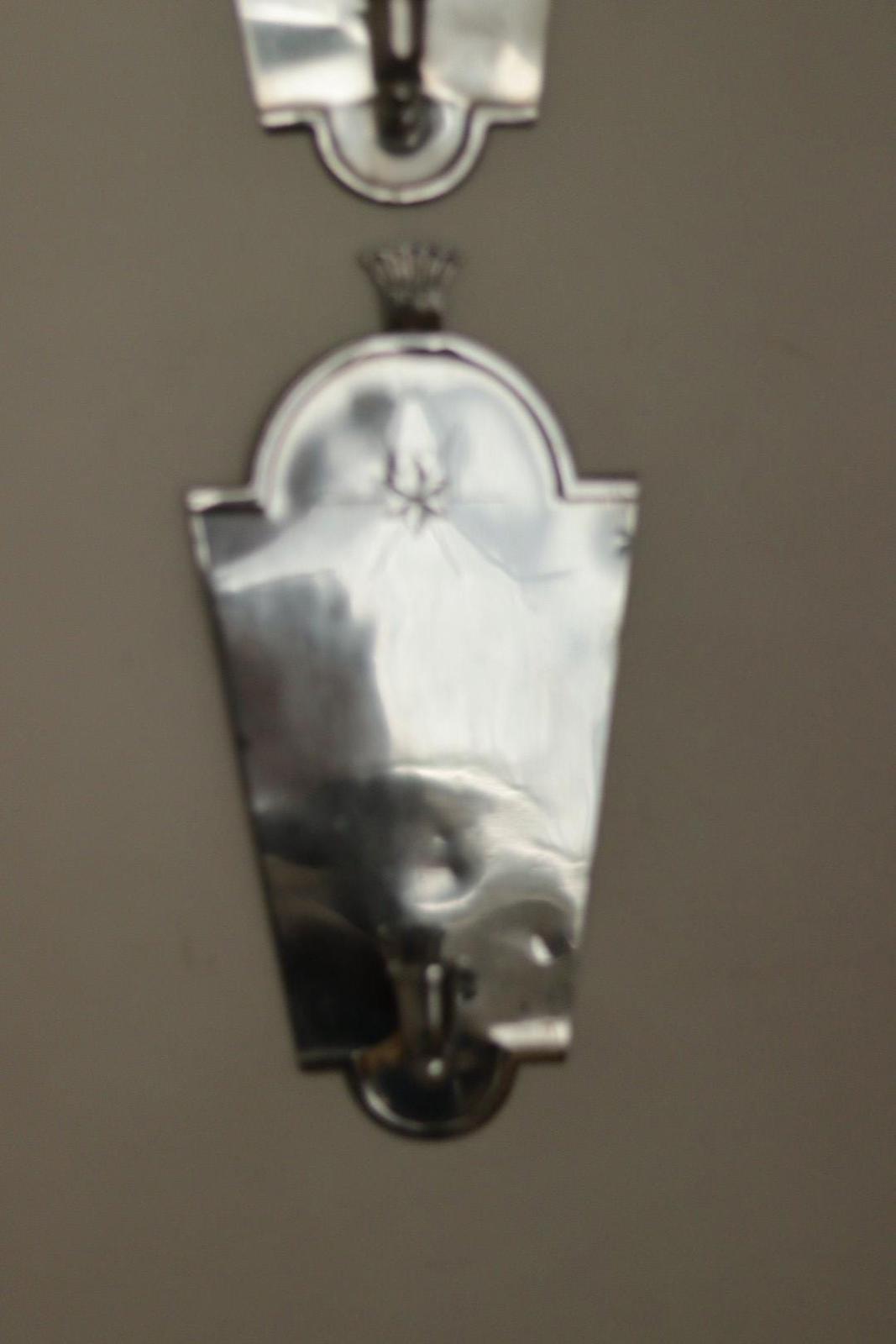 Pair of Mid Century Swedish Pewter Sconces by Svenskt Tenn