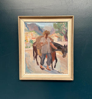 “Man with Horse” by Pelle Johanson