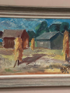 Landscape with Barns