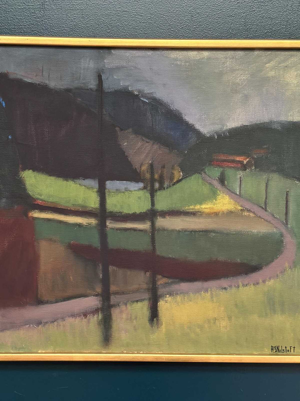 “Landscape” by Anna‑Stina Lorentze Nilstoft (1928–2017)