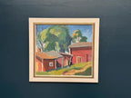 “Red Barns” by L. Wuariner
