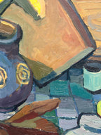 “Still Life with Jug and Bottles” by Martin Lindberg