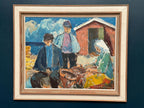 “Figures at the Fish Shed” by Svend Nielsen