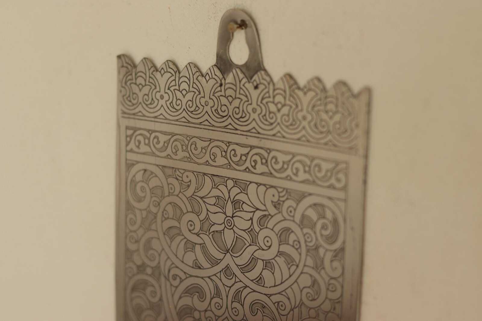 Pair Of Vintage Pewter Sconces