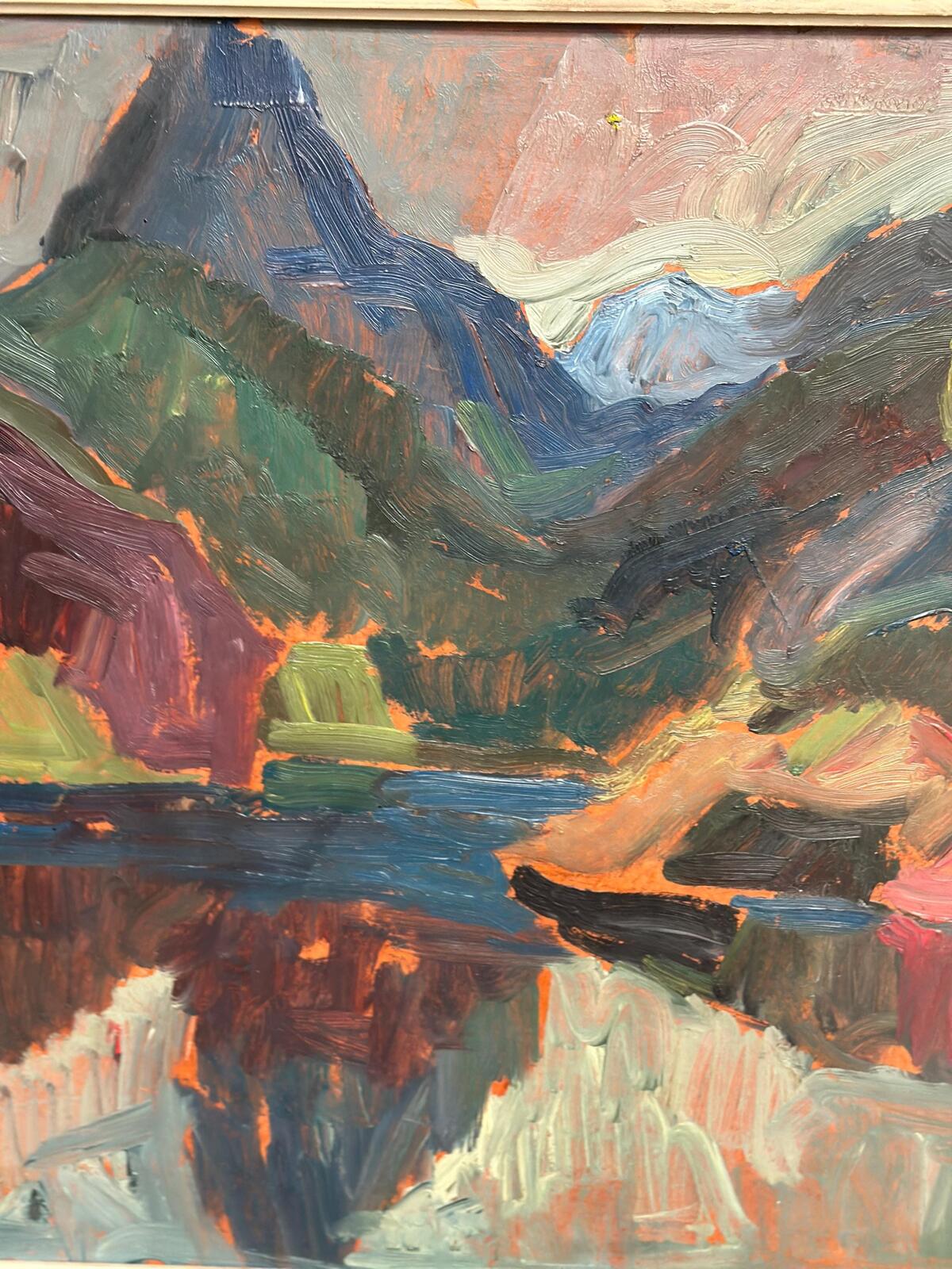 “Färgstarkt landskap” by Gustaf Börtner 1946