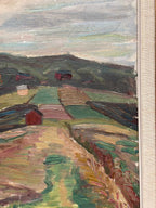 “Landscape with Huts” by Stig Westling