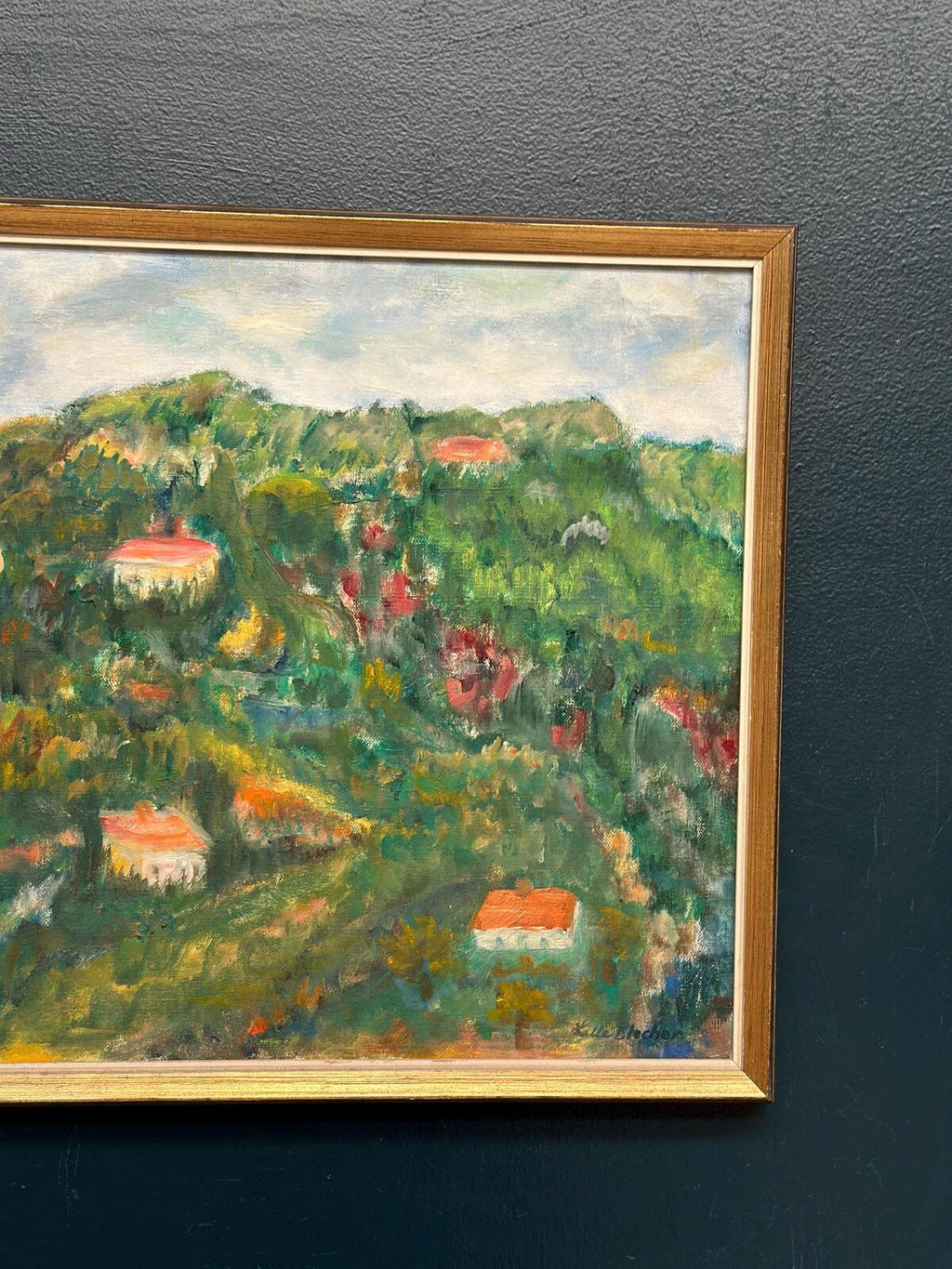“Hilly Landscape with Houses” by Lalla Blecher