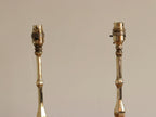 Pair Of  Victorian Antique Brass Pullman Railway Carriage Table Lamps