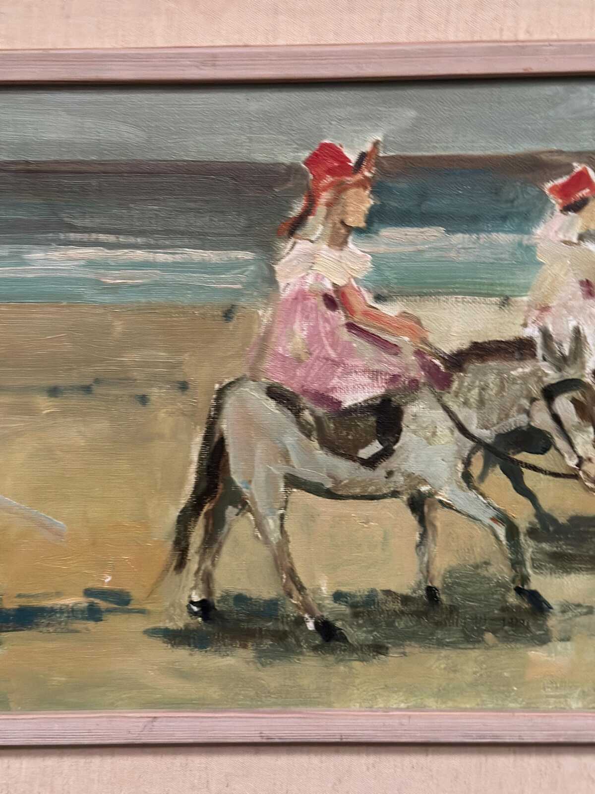 “Children on Donkeys at the Beach” by Tage Gavik